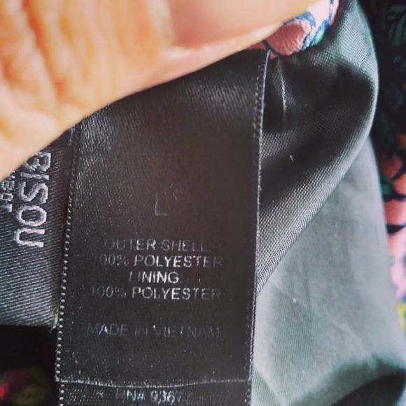 Bisou Bisou Bright Floral Blazer, size L - Picture 7 of 9